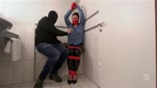 YY186 - Secretary tied in the bathroom