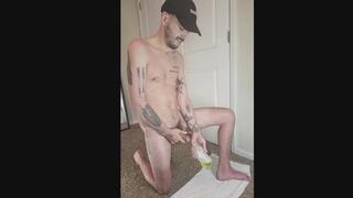 Getting my boys liquid breakfast ready