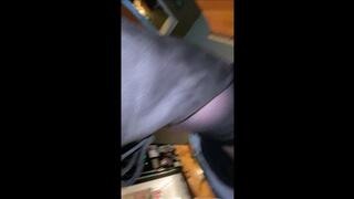 Deb's Post Fucking Tease in Black Skirt, Stockings & Journee Spritz Over the Knee Boots (10-17-2021)