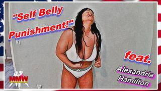 Self Belly Punishment! WMV