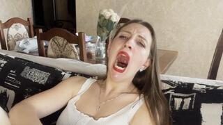 Sinking into a dream ( yawning )