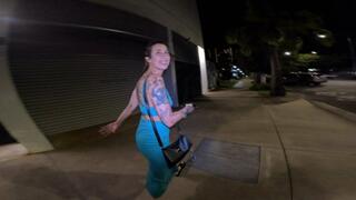 Dinner Date Ends with Puke and Piss All in her Own Face