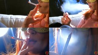 Muratti red 100s redhead couch