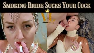 VIVIENNE L'AMOUR - SMOKING BRIDE SUCKS YOUR COCK (540P)
