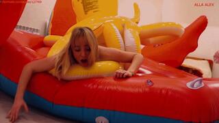 A daring attack by a vulgar inflatable octopus on Alla
