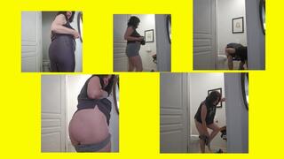 TOTAL BUFFET FEEDING CLEARING PULLING BLOWING Peein FUN time w big tits and Floor sweep