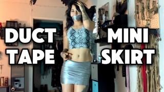 Duct Tape Mini Skirt (Self Bondage)