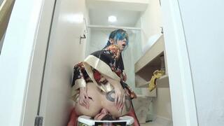 Cute Geisha and Toilet slave Part 4 By Penelope pink and Daniel Santiago cam By Dani Full hd