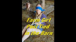 Farm Girl Post Tied in the Barn