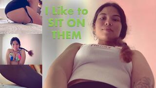 I like to SIT ON THEM - 4k - Giantess Kelly