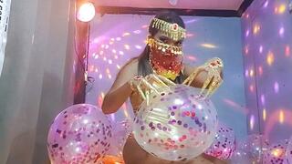 Sexy Juju Nail Pops All Your Glitter Filled Balloons With Long Fingernail Extensions