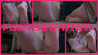 108 while I was sitting in my chair you were already prepared to look at my worn pink socks hd