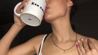 Sensual play with my neck