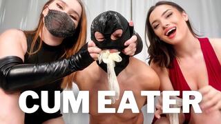 Double Domination: Slave Eats Alphas Loads Of Cum