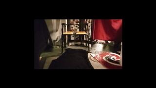 Lady p and D wearing masks and playing with diapers piss and an enema too