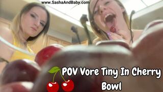 POV Vore- Tiny In Cherry Bowl