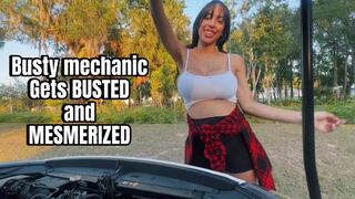 Busty Mechanic Gets BUSTED and MESMERIZED