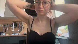 Emma plays with nipples