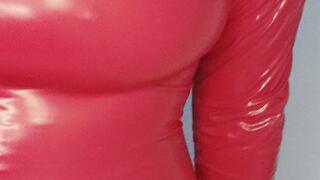 Silent smoking dressed in latex