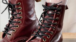 A Crushing Date with Doc Martens - Foodcrush POV and Upskirt views - Boot fetish