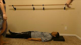 We're going to sit on your face and then trample the fuck out of you! - Full HD