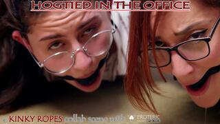 HOGTIED IN THE OFFICE - bondage - humiliation - domination - milf - young