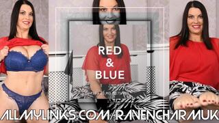 1285-Red Top Blue Lingerie