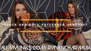 1454-Black and Gold Jumpsuit