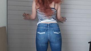 Farting in jeans (fart fetish )