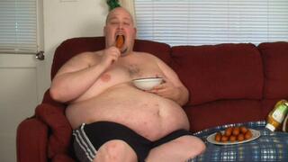 Deep Throating Corndogs To Get Fatter For You *WMV*
