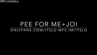 Wet Yourself and Jerk Off For Me