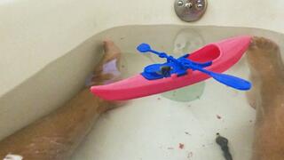 Giantess Buys Canoe for her Tinies 1080