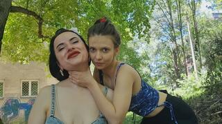 Michaela learning to choke