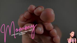 Step-Mommy Step-Son is Her Stinky Foot Cuckold