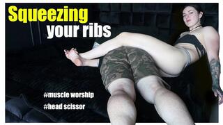 Squeezing your ribs