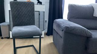 buttcrack and dancing in chair