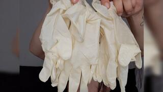 Latex gloves fetish