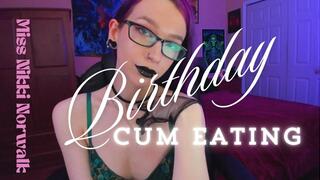 Birthday Cum Eating