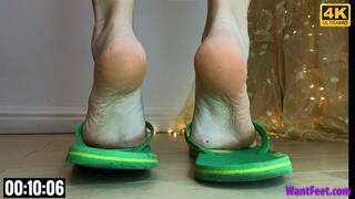 Valera Sweaty Feet in Flip Flops - 4K MP4
