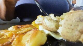 Tiny Human on Giantess Plate POV 1080