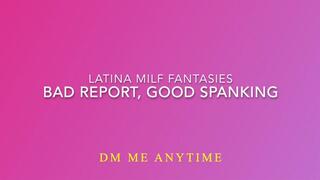 Bad Marks At School Means A Spanking