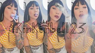 Eat my hot ash as i blow all my smoke in your face - Kinkerbell23