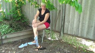 I decided to burn my favorite slippers and socks DF