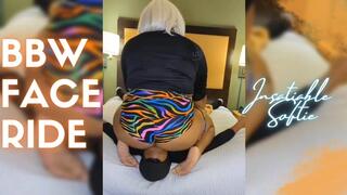 Ebony BBW Riding her Faceseat