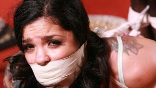 Savana Ginger Tightly Bound, BIG Mouth Packed, Ass Cracked & Groped in: Competitive Rivalry!