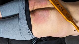 KJ gets 5 Full Strength Paddle Swats