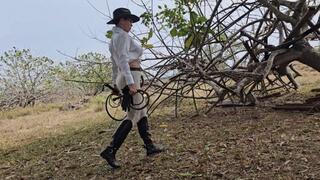 AFQ Outdoor Extreme bullwhip punishment by Milah