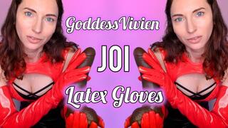 LATEX GLOVES JOI CUM COUNTDOWN Goddess Vivien Vee encourages you to stroke and cum PVC tease Girl Next Door