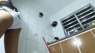 BRUNETTE CLEANING THE WHOLE HOUSE AND RELEASING HER LONG FARTS PART 3 BY ANITA CAM BY ALINE FULL HD