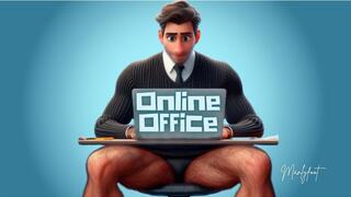 STEP GAY DAD - THE ONLINE OFFICE - CAUGHT JERKING DURING A ONLINE MEETING WITH MY BOSS!